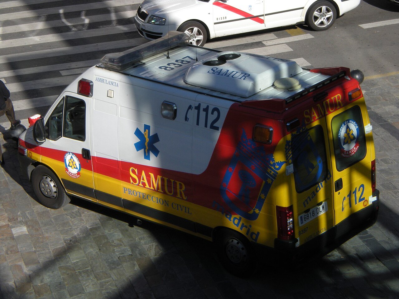 Ambulancia de emergencias en Madrid